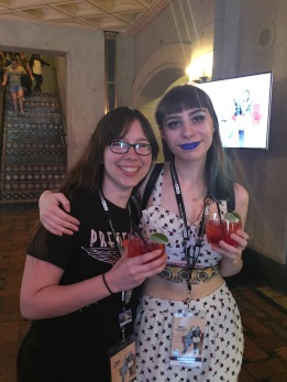 Amelia and I with our drinks!